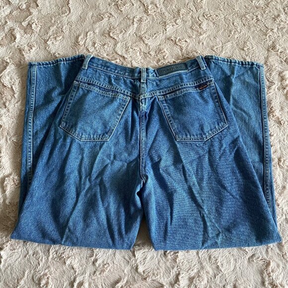 VTG BONJOUR Womens 12 Blue Mom Jeans Riveted Tag 80s Pants High Rise - Picture 6 of 14